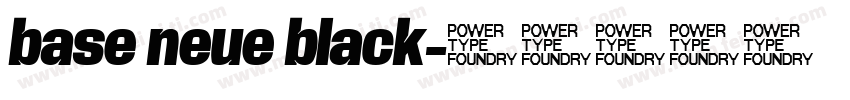base neue black字体转换